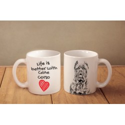 Cane corso italiano - una tazza con un cane. "Life is better ...". Di alta qualità tazza di ceramica.