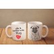 Carlino - una tazza con un cane. "Life is better ...". Di alta qualità tazza di ceramica.