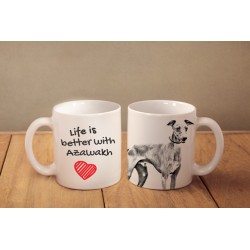 L'Azawakh - une tasse avec un chien. "Life is better". De haute qualité tasse en céramique.