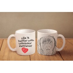 Retriever du Labrador 2 - une tasse avec un chien. "Life is better". De haute qualité tasse en céramique.