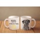 Mug with a dog and description "... makes me happy"