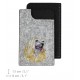 Chinese Crested Dog - A felt phone case with an embroidered image of a dog.