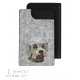 Dandie Dinmont terrier - Un étui en feutre pour votre téléphone portable avec une image du chien brodée