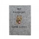 Cane Corso - Schoner für einen Pass für den Hund mit gesticktem Muster. Neuheit