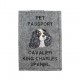 Cavalier King Charles Spaniel - Schoner für einen Pass für den Hund mit gesticktem Muster. Neuheit