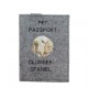 Clumber Spaniel - Funda de pasaporte de perro con un bordado. Novedad