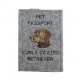 Curly coated retriever - Custodia per passaporto per cane con ricamo. Novita
