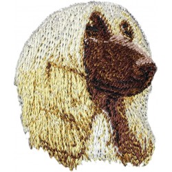Chart afgański - haft, naszywka z wizerunkiem psa
