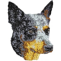 Bouvier australien - Broderie, plaque avec l'image d'un chien de race.