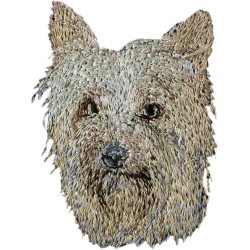 Silky terrier australiano - Bordado con una imagen de un perro de raza.