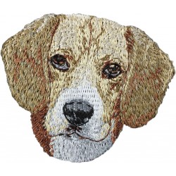 Beagle inglés - Bordado con una imagen de un perro de raza.