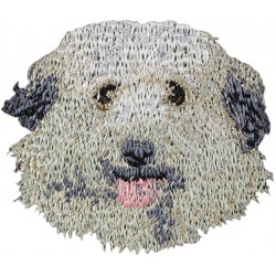 Berger des Pyrénées - Stickerei, Aufnäher mit dem Bild eines Rasse-Hundes.