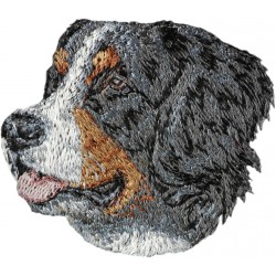 Berner Sennenhund - Stickerei, Aufnäher mit dem Bild eines Rasse-Hundes.
