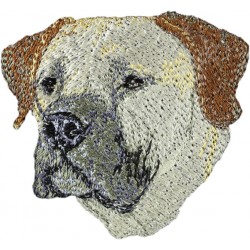Boerboel - Stickerei, Aufnäher mit dem Bild eines Rasse-Hundes.