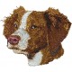 Brittany spaniel - haft, naszywka z wizerunkiem psa