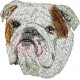 English Bulldog - Embroidery, patch with the image of a purebred dog.