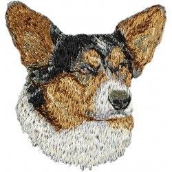 Corgi galés de Cardigan - Bordado con una imagen de un perro de raza.