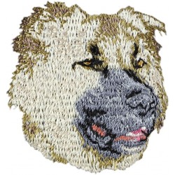 Berger du Caucase - Broderie, plaque avec l'image d'un chien de race.