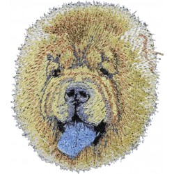 Chow chow - Embroidery, patch with the image of a purebred dog.