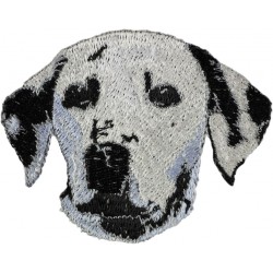 Dálmata - Broderie, plaque avec l'image d'un chien de race.