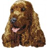 Cocker spaniel inglés - Bordado con una imagen de un perro de raza.