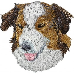 English Shepherd - Embroidery, patch with the image of a purebred dog.