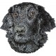 Flat Coated Retriever - Ricamo con immagine di cane di razza.