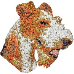 Fox Terrier wirehaired - Ricamo con immagine di cane di razza.