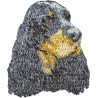 Gordon Setter - Stickerei, Aufnäher mit dem Bild eines Rasse-Hundes.