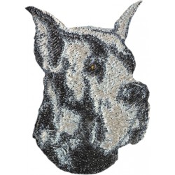 Great Dane cropped - Embroidery, patch with the image of a purebred dog.