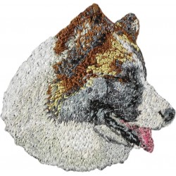 Icelandic sheepdog - Embroidery, patch with the image of a purebred dog.