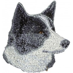 Karelian Bear Dog - Embroidery, patch with the image of a purebred dog.