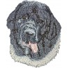 Landseer - Bordado con una imagen de un perro de raza.