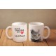 Una taza con un gato. "Good morning and love...". Alta calidad taza de cerámica.
