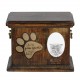 Urna per cenere di cene con piatto in ceramica e descrizione - Scottish Fold, ART-DOG