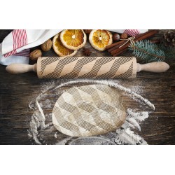 HARMONY, Engraved Rolling Pin for Cookies, Embossing Rollingpin