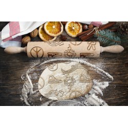 MUSIC FESTIVAL, Engraved Rolling Pin for Cookies, Embossing Rollingpin