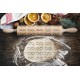GLASSES, Engraved Rolling Pin for Cookies, Embossing Rollingpin