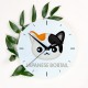 Un horloge murale avec le chat. Une nouvelle collection avec le joli chat Art-dog