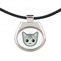Un collar con un gato de Burmilla. Una nueva colección con el lindo gato Art-Dog