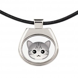 A necklace with cat. A new collection with the cute Art-dog cat