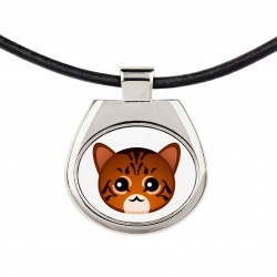Un collar con un gato de Toyger. Una nueva colección con el lindo gato Art-Dog