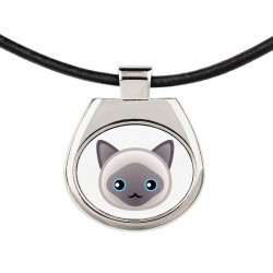 A necklace with a Javanese cat. A new collection with the cute Art-Dog cat