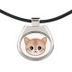 A necklace with a Singapura cat. A new collection with the cute Art-Dog cat