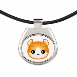A necklace with a American Curl. A new collection with the cute Art-Dog cat