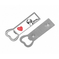 Portuguese Water Dog- Metal bottle opener with a magnet for the fridge with the image of a dog.