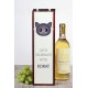 Scatola di vino con il gatto. Una nuova collezione con il simpatico gatto Art-dog