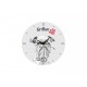 Griffon bruxellois - L'horloge en MDF avec l'image d'un chien.