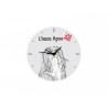 Lhassa Apso - L'horloge en MDF avec l'image d'un chien.