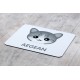 Un tappetino per mouse con il gatto. Una nuova collezione con il simpatico gatto Art-dog